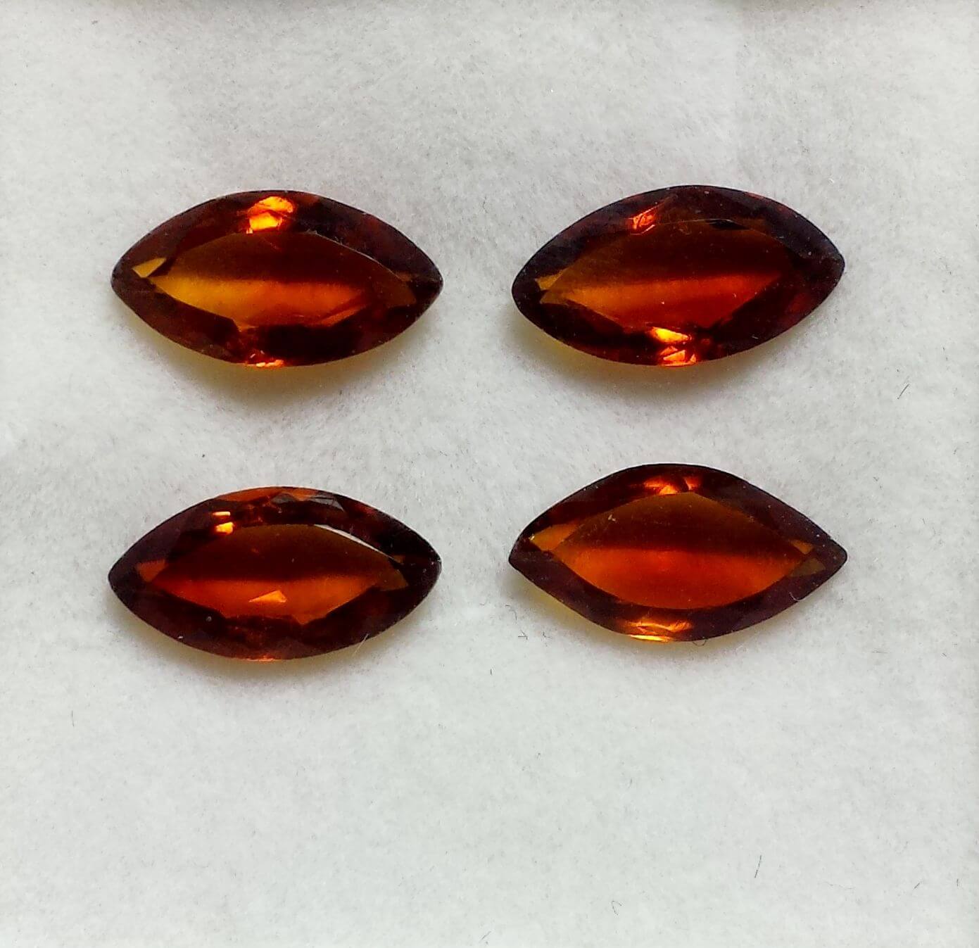 Citrine Madeira Marquise 10X5mm 4 Pcs Gold Crown Jewelry