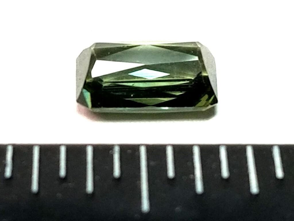 Tourmaline Green Scissor Cut 9x6mm 2.14Crts Gold Crown Jewelry