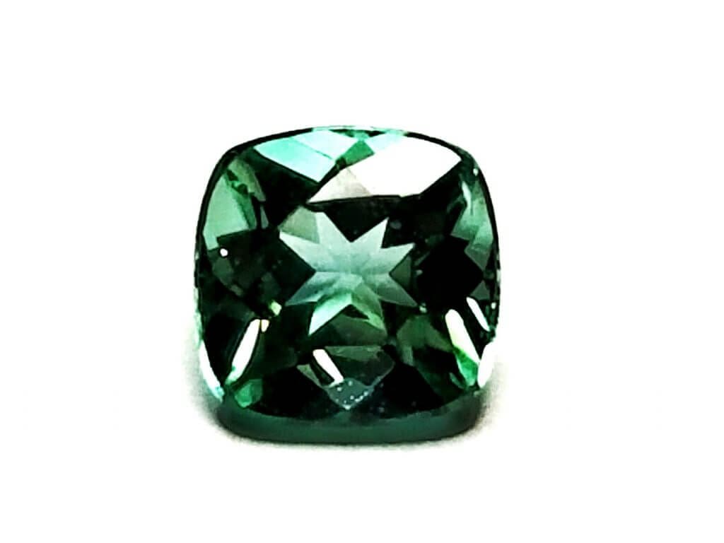 Tourmaline Paraiba Copper Bearing 4.5mm 0.48Crts Gold Crown Jewelry