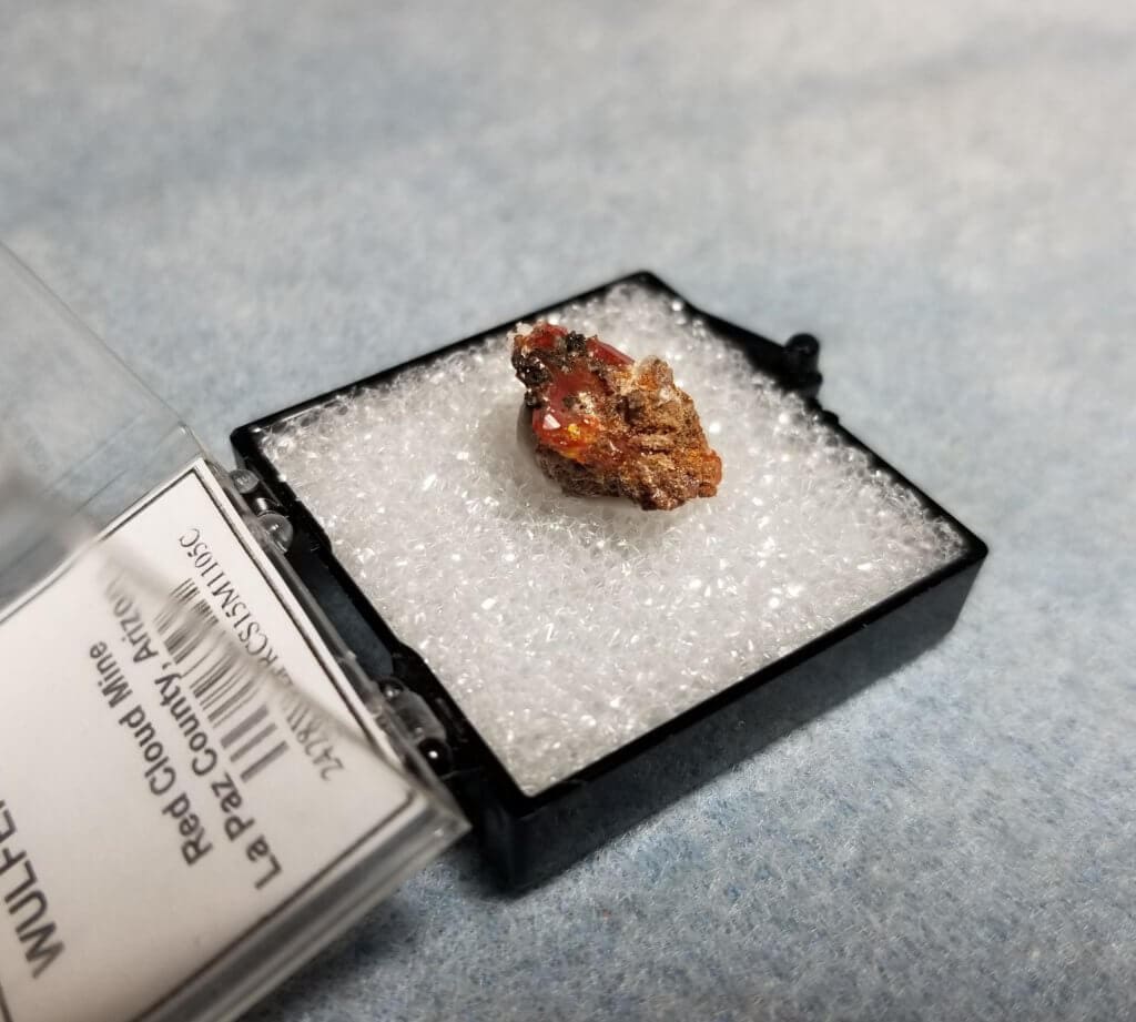 Wulfenite Specimen Thumbnail 15x13mm 11.05Crts - Gold Crown Jewelry