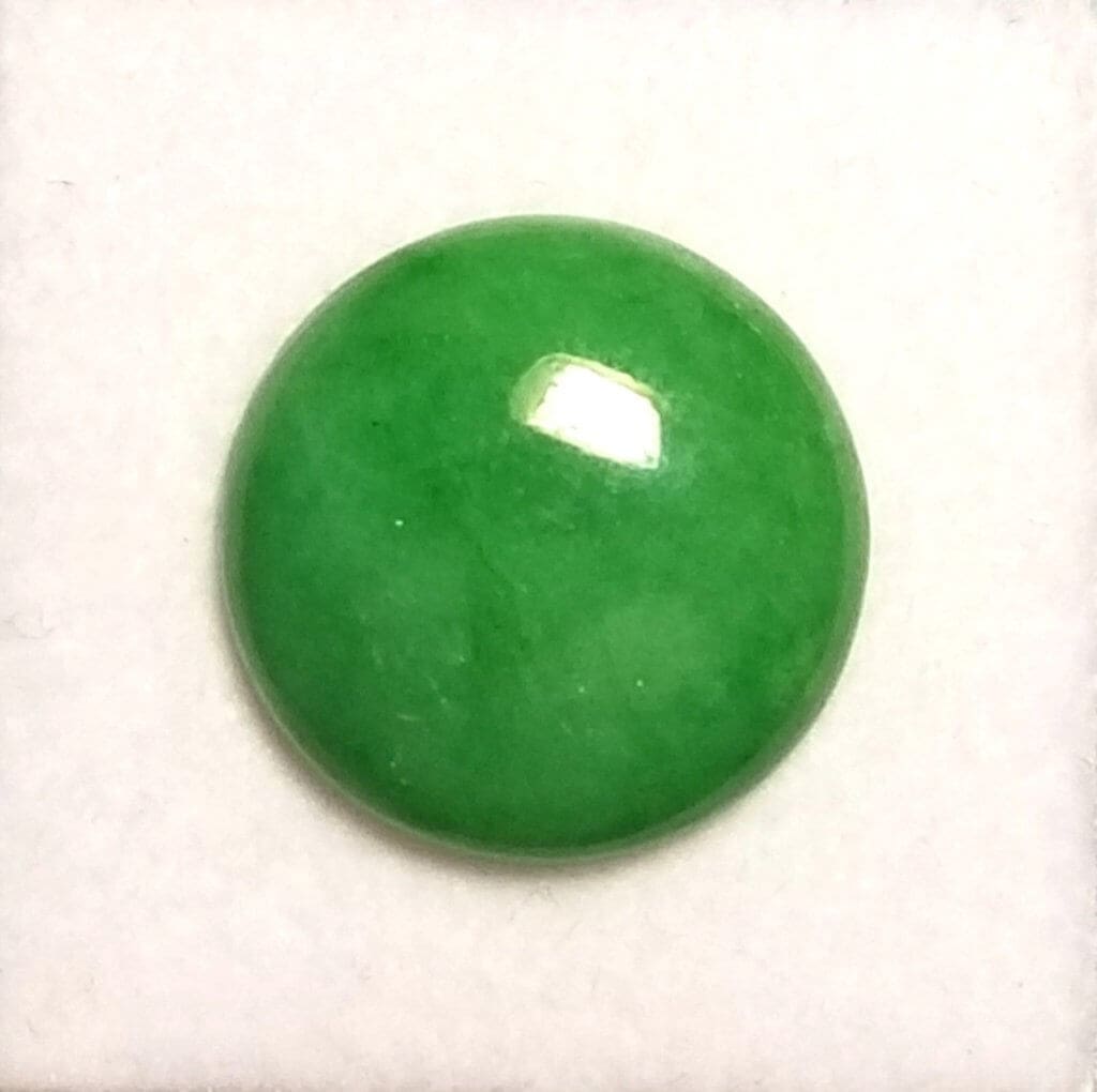 Jade Green Round Cabochon 18mm 13.66crts - Gold Crown Jewelry